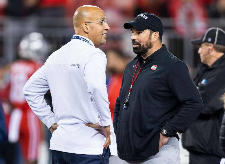 Ohio State football’s Ryan Day on Penn State firing James Franklin: ‘That’s the world we live in’