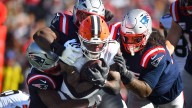 Browns' Quinshon Judkins exits with shoulder injury