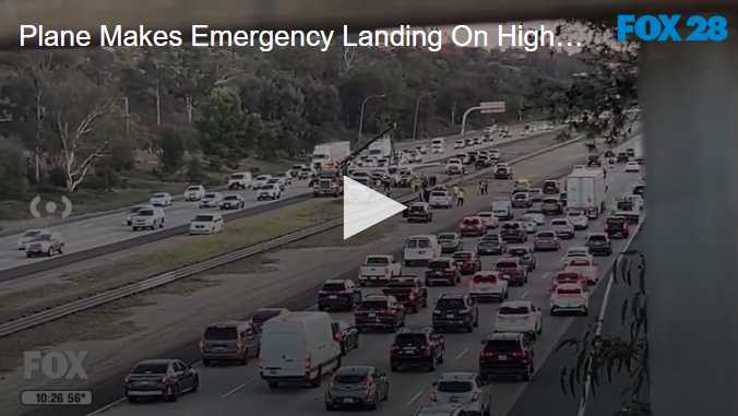 Plane Makes Emergency Landing On Highway