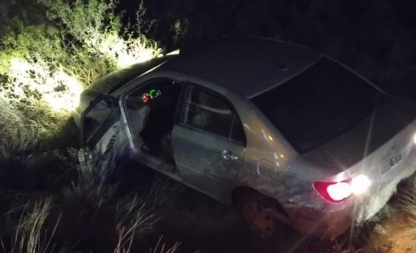 Despiste en la ruta A010: Un automovilista perdió el control pero resultó ileso