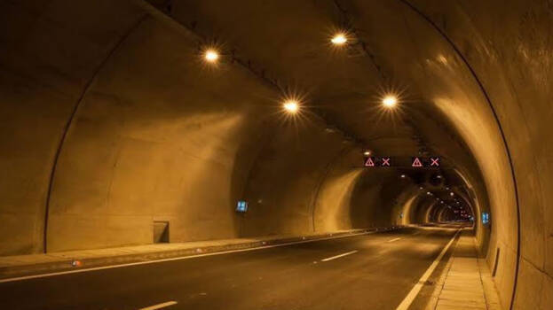 Entry for cars only; 18-km tunnel road coming up in city