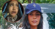 Kim Kardashian Slammed After North West Debuts Face Tattoos & Piercings