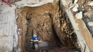 Rehabilitado por completo el suministro de agua, tras la rotura de varias tuberías, en la Plaza Maestro Lope, en Beatos Mena y Navarrete y en la calle Cigüeña de Logroño
