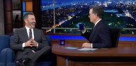 'Drive the president nuts': Kimmel and Colbert tag team to shoot barbs at Trump