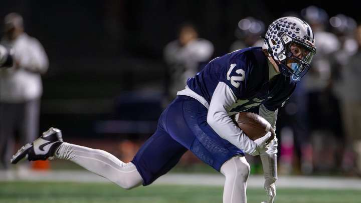 Westerly's Dan Cummings races for a 32-yard score vs. Burrillville