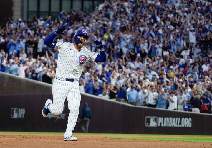 There was joy in Wrigleyville on Thursday as the Cubs clinched a playoff series