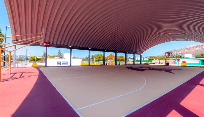 Edoméx instalado velarias y arcotechos en unidades deportivas