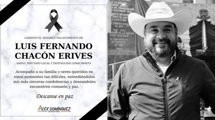 "Te amo tanto, hijo"; dan el adiós al diputado Luis Fernando Chacón