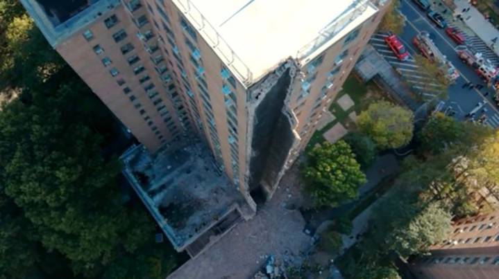 Explosión de gas provoca el colapso parcial de un edificio de apartamentos en el Bronx