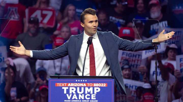 Florida teacher forced to remove Charlie Kirk poster after complaint