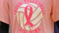 Photos: Watertown High School's volleyball team holds "Dig Pink Night"