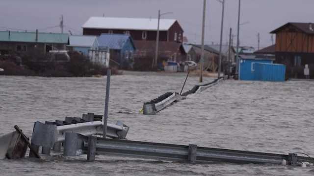 Dozens rescued, several missing after monster storm brings violent wind and record storm surge to western Alaska