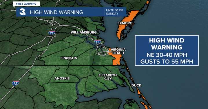 First Warning Forecast: Strong winds and coastal flooding expected
