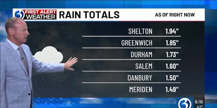 Here are the rainfall totals from the coastal storm