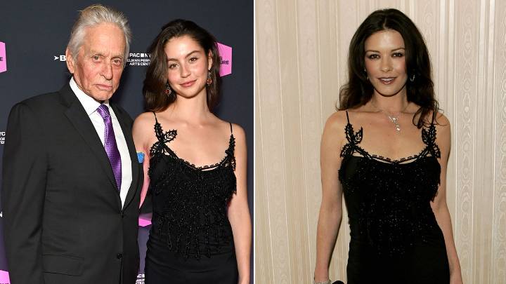 Catherine Zeta-Jones' daughter borrows her vintage dress for gala