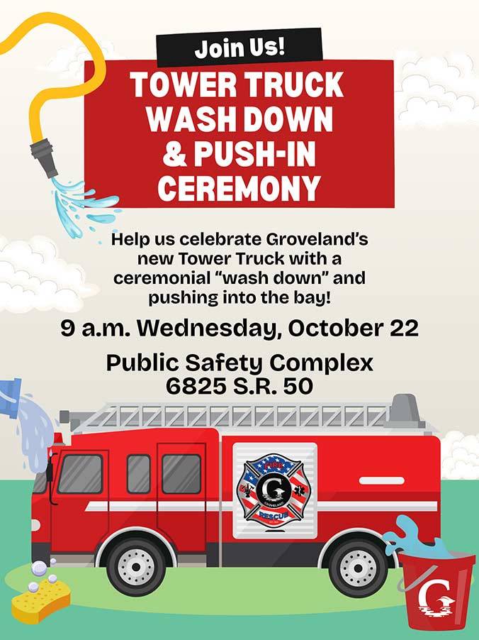 City of Groveland To Host Tower Truck Wash Down And Push
