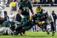 Overheard outside Michigan State’s locker room: Got rocked and a lot of slop