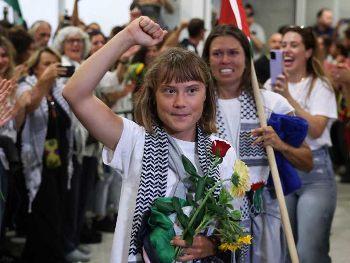 Gaza flotilla activists arrive in Greece after Israeli prison release