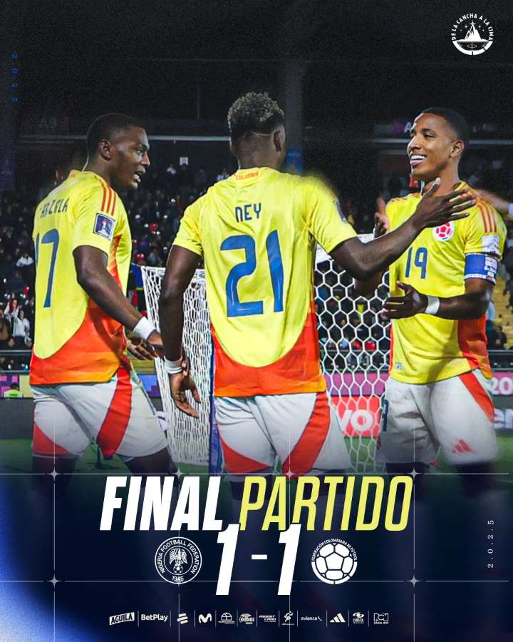 Colombia igualó 1-1 con Nigeria y avanzó a octavos de final del Mundial Sub
