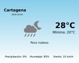 AEMET: El tiempo para Cartagena – 24 de Octubre de 2025