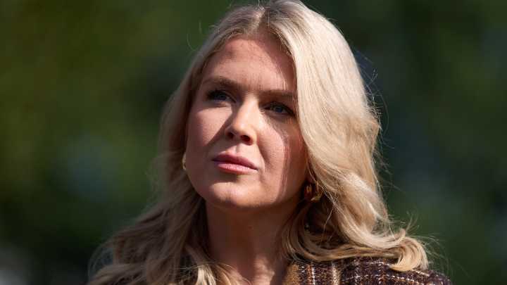 Karoline Leavitt defends Trump layoff plan during shutdown : NPR