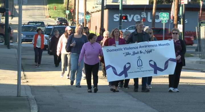 Community gathers in Lisbon to ‘Take Back the Night,’ raise awareness about domestic violence