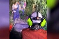 Rescatan a familia guatemalteca en el Río Bravo