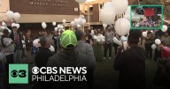 Friends and family in Philadelphia gather for balloon release to honor Kada Scott