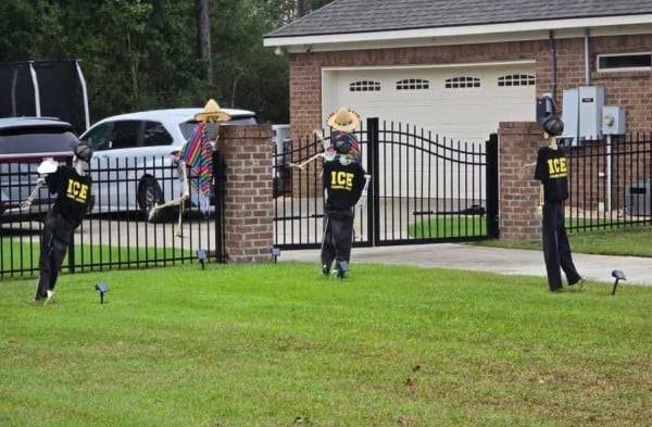 Alguacil de Alabama provoca furia por decoración de Halloween