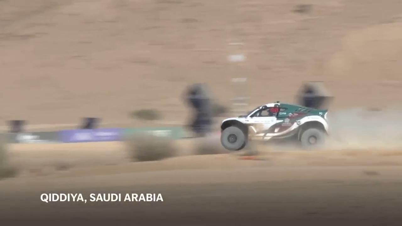 World’s first hydrogen-powered race cars showcased in Saudi desert