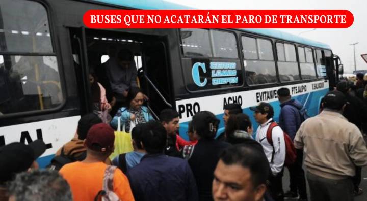 Paro de transportistas del lunes 6 de octubre: estos buses no acatarán la paralización en Lima y Callao