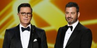 Jimmy Kimmel Shoots Down Rumor About Why Stephen Colbert’s Late Night Show Is Ending: ‘Lies’ | Jimmy Kimmel, Stephen Colbert 