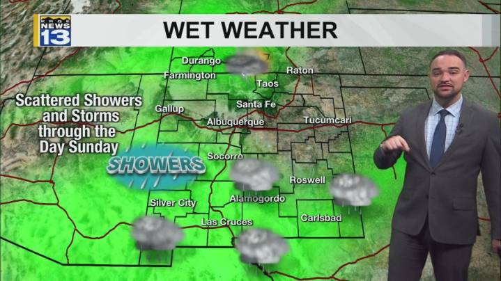 Wet conditions continue into next week