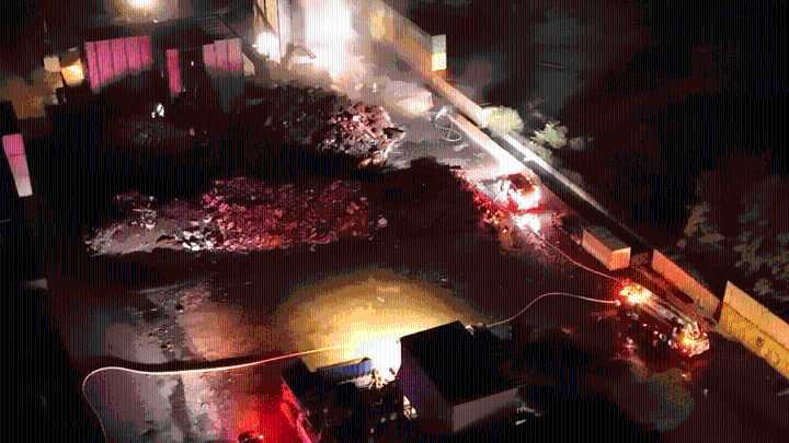 Freetown recycling facility fire overnight