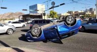 Registran 3 volcamientos de vehículos en un mismo día en Hermosillo