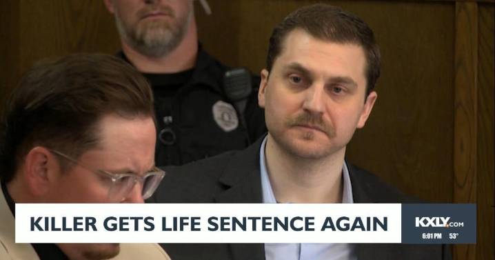 Spokane killer gets same life sentence, curses at judge during hearing