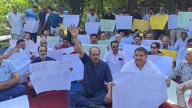 Massive Protest at Ambedkar Chowk Over Shoe Attack on CJI