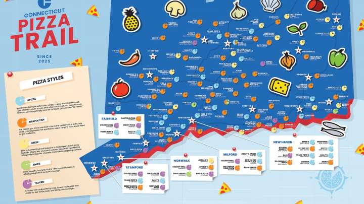 MAP: Connecticut Pizza Trail highlights pizzerias across state