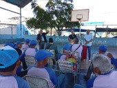 Fcssfanz realizó conversatorio con los sepultureros del cementerio municipal de Barcelona "por la dignidad de los difuntos" (+Fotos)