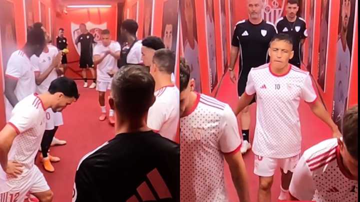 [VIDEO] "Somos todos familia": La arenga de Alexis Sánchez antes de enfrentar a FC Barcelona