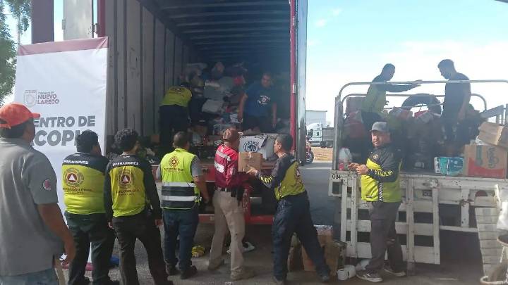 Desde Nuevo Laredo, llega ayuda a Altamira para apoyar a Veracruz tras las inundaciones