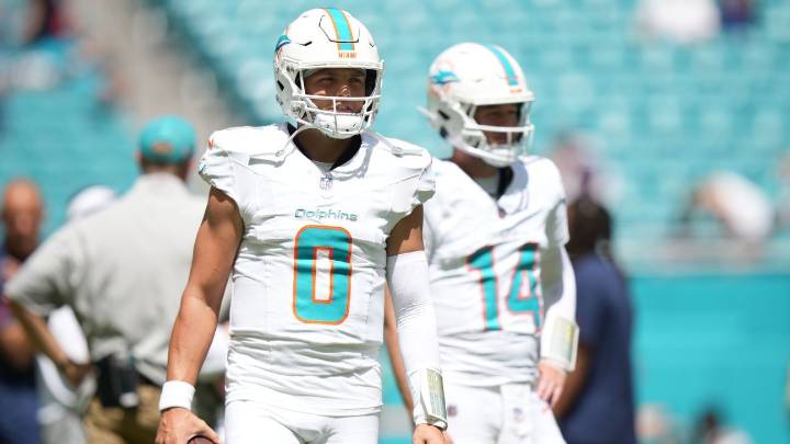 Dolphins make Quinn Ewers QB2 over Zach Wilson vs. Browns