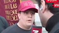 Libertarios increparon a Lautaro Maislin en la previa al acto de Milei
