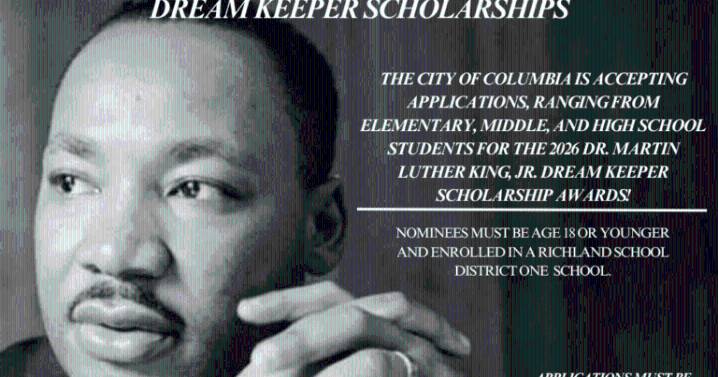 City of Columbia accepting nominations for MLK Dream Keeper Scholarship Awards