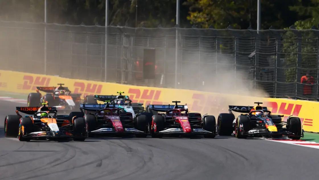 El minuto a minuto del GP de México: lidera Norris, penalizaron a Hamilton y Colapinto batalla en el fondo