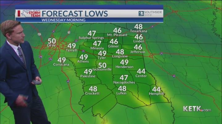 Wednesday Morning Forecast: Drier and cooler conditions expected the next several days