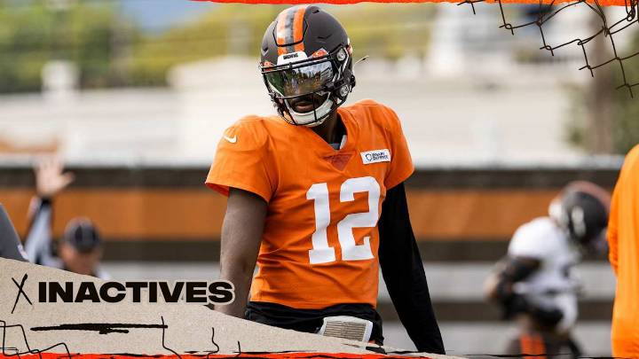 Browns announce inactives for Week 8 against the Patriots