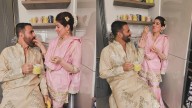Twinkle, Akshay opt for oranges over sweets during Diwali celebration in London