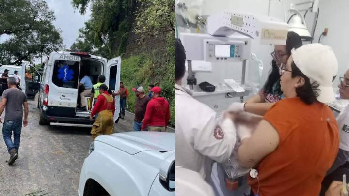 Fallece recién nacida rescatada tras inundación en hospital rural de Xicotepec