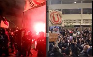 Marcha del 15 de octubre: Barra de Universitario se suma a la protesta con cánticos y banderas